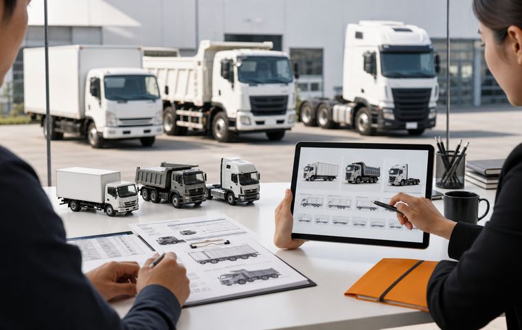 Used commercial vehicle configuration matching before quotation