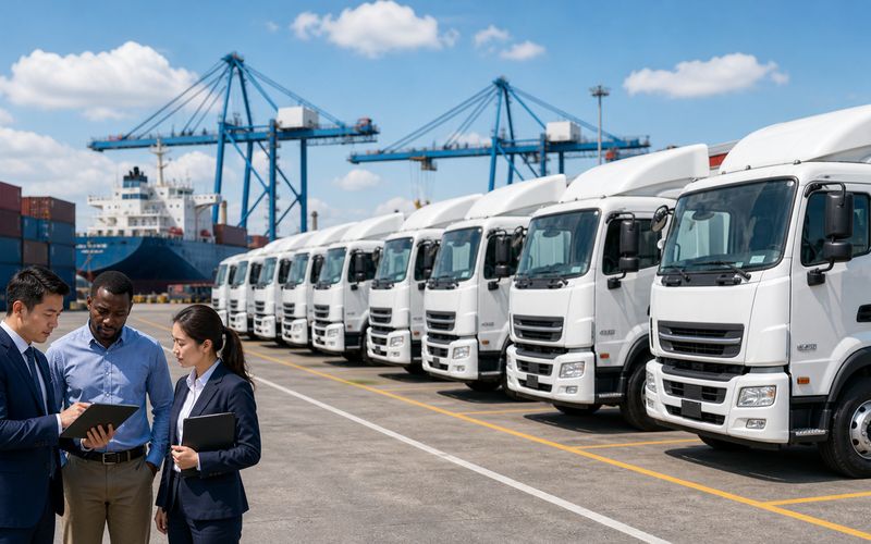 Overseas fleet procurement and batch vehicle delivery