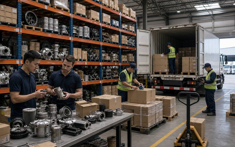 Spare parts matching and export shipment