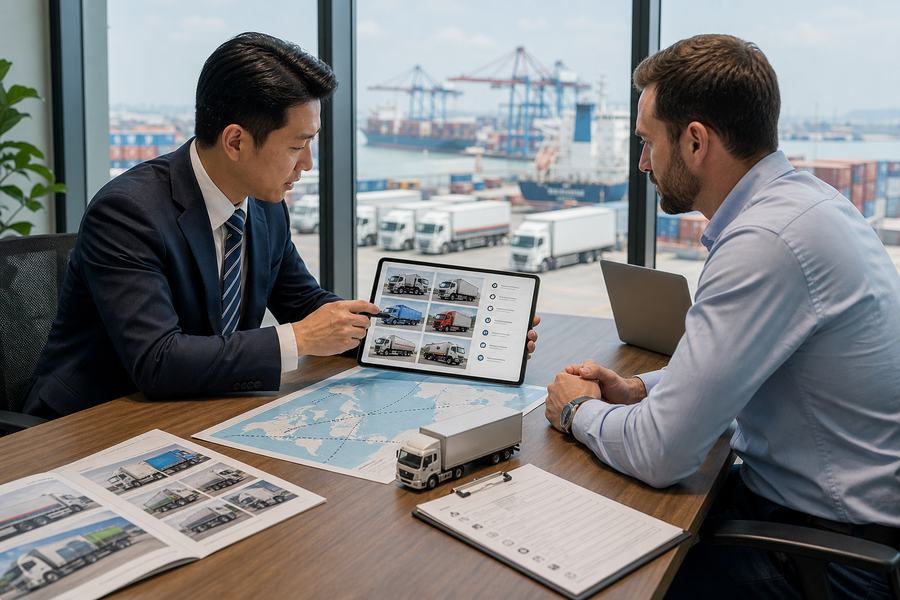 Order planning and one-stop vehicle export support