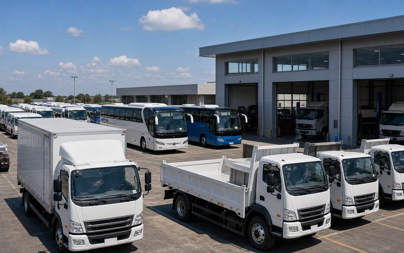 Regional sales and service channel with commercial vehicles
