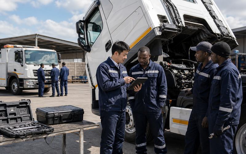 On-site fleet maintenance and technical coordination